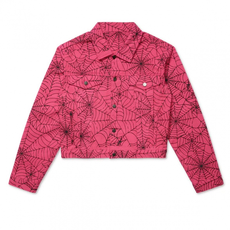 Chaqueta Sp5der AOP TRUCKER Rosas | DN1364052