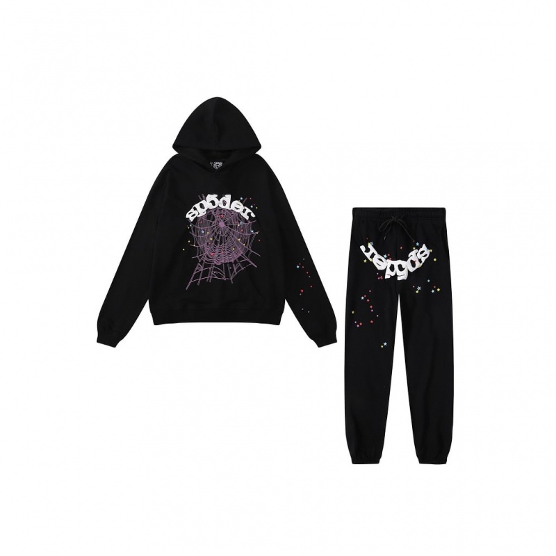Chándal Sp5der Young Thug Sp5der White Logo Negras | CZ7538401