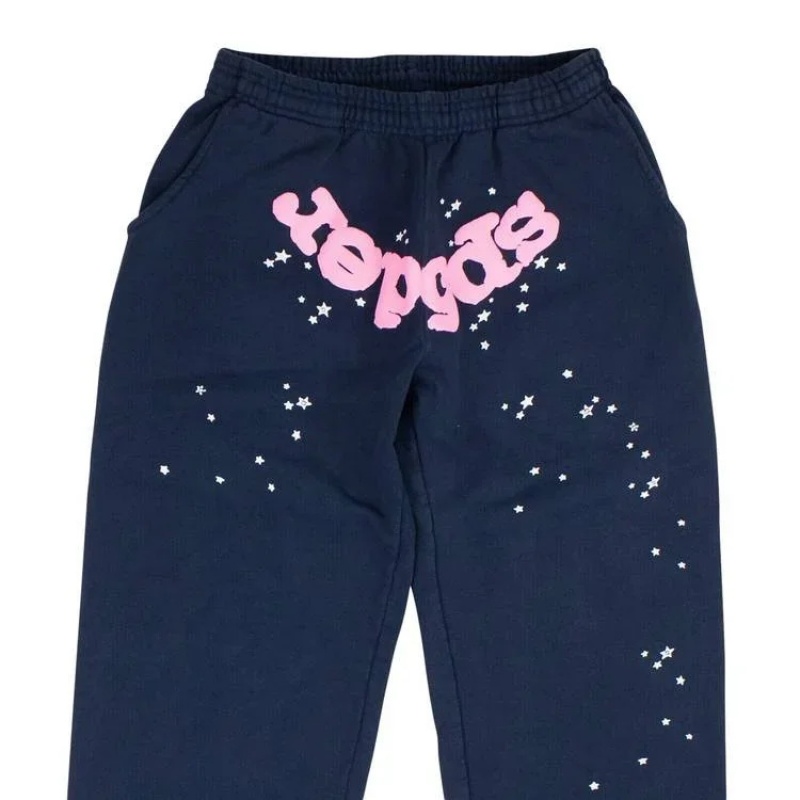 Pantalon Deportivo Sp5der Small Star Azul Marino | NH2760348