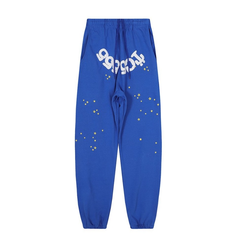 Pantalon Deportivo Sp5der Small Star Azules | YV7325908