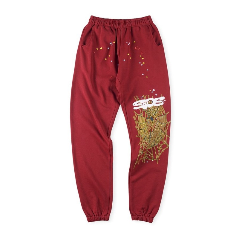 Pantalon Deportivo Sp5der Small Star Burdeos | JR7381456