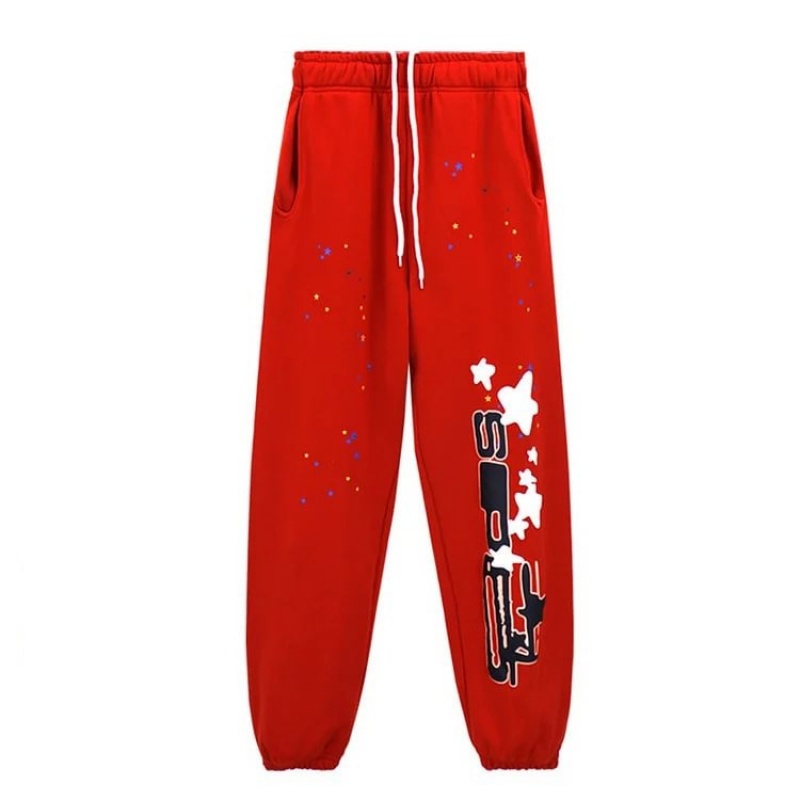 Pantalon Deportivo Sp5der Stars Rojas | NF9102364
