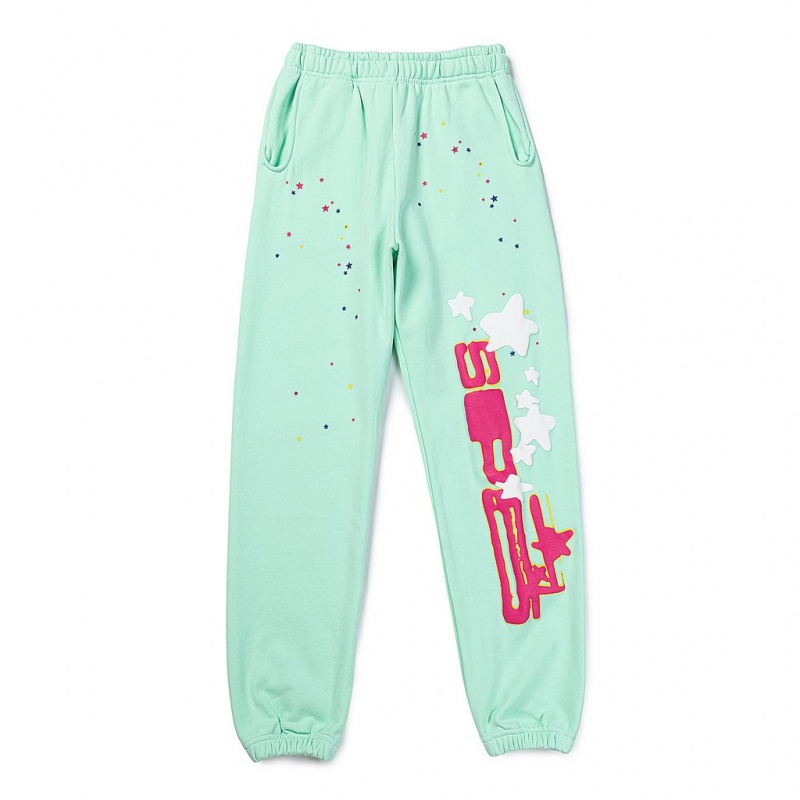 Pantalon Deportivo Sp5der Stars Verde Menta | LX5348167