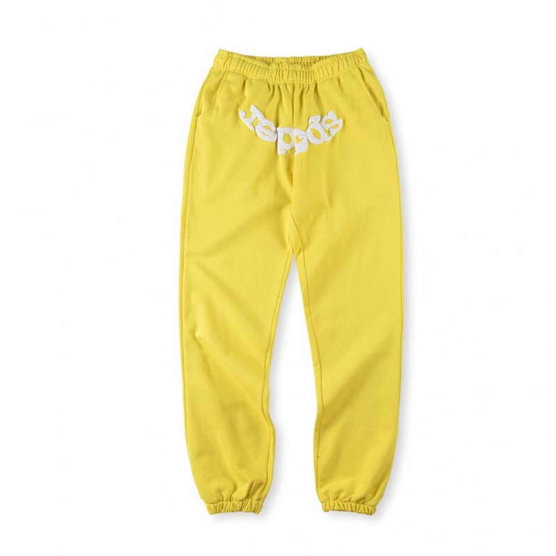 Pantalon Deportivo Sp5der logo Amarillo | QN2501864