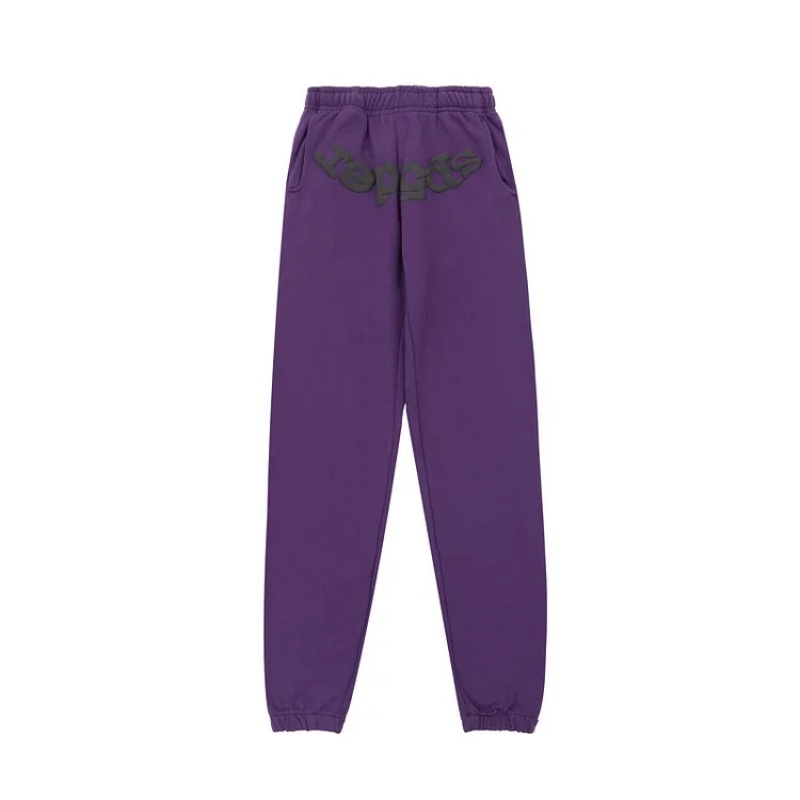 Pantalon Deportivo Sp5der logo Moradas | PO6287190