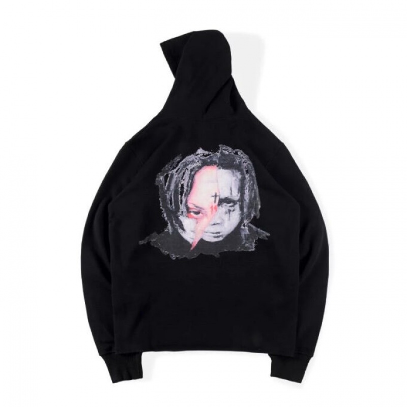 Sudadera con Capucha Sp5der 555555 Angel Negras | IY7592431