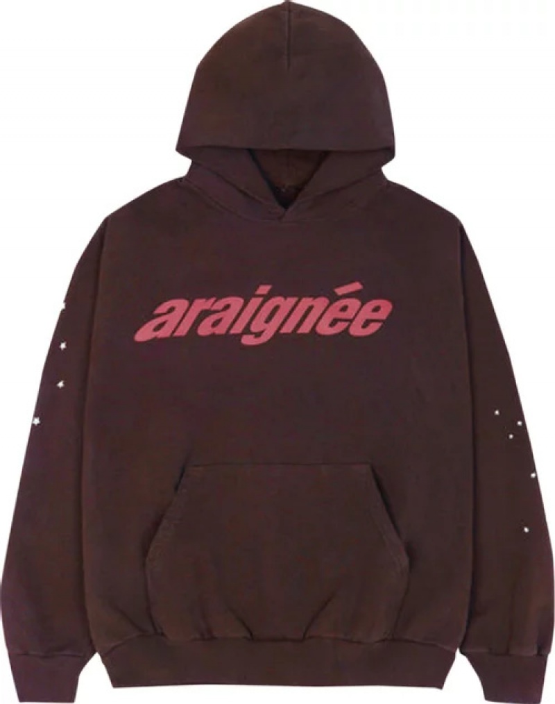Sudadera con Capucha Sp5der Araignee Marrones | LK1487520