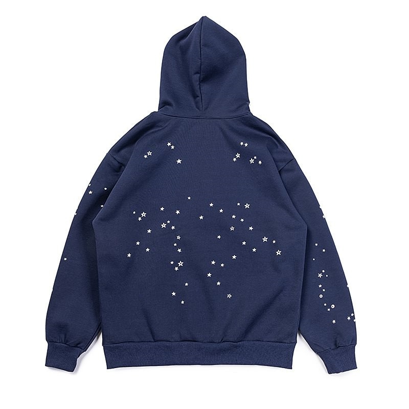Sudadera con Capucha Sp5der Atlanta Logo Azul Marino | HM6523807
