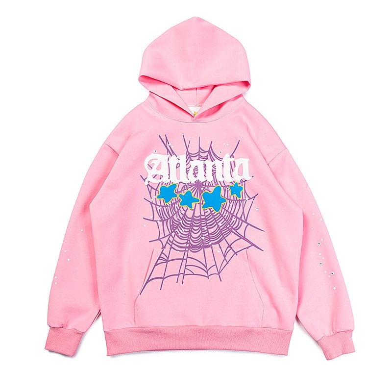 Sudadera con Capucha Sp5der Atlanta Rosas | MX6129304