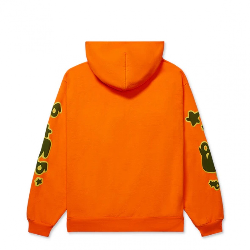 Sudadera con Capucha Sp5der BELUGA Naranjas | SN6053491