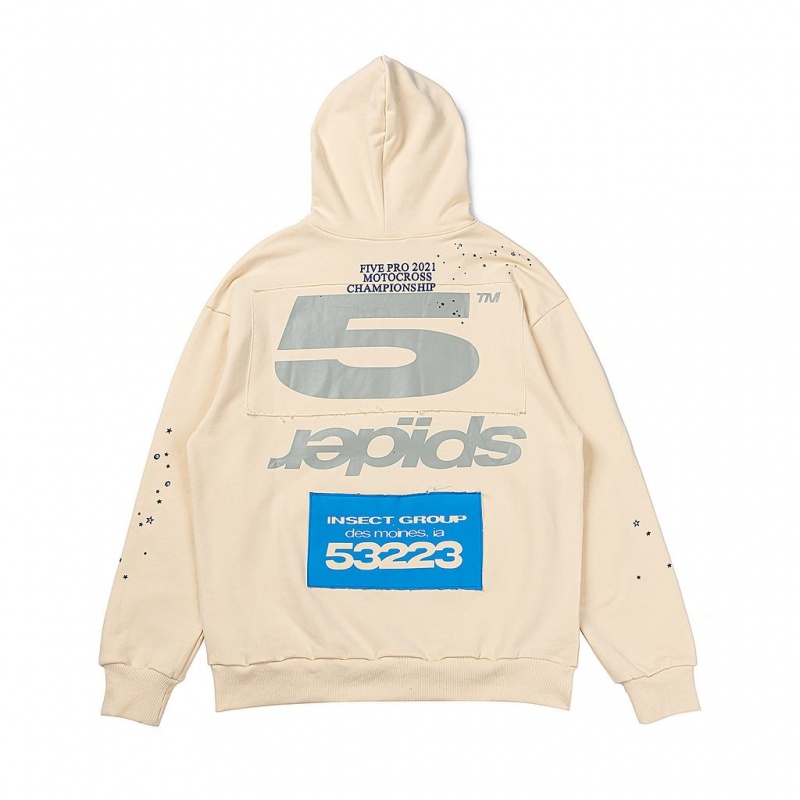 Sudadera con Capucha Sp5der Big 5 Logo Albaricoque | MD5139267
