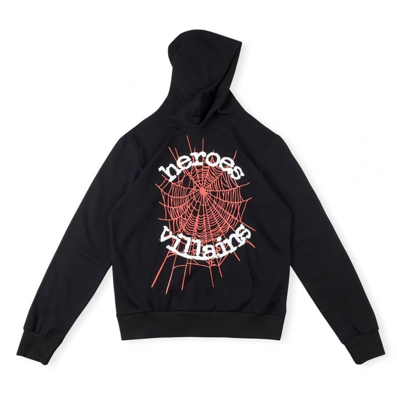 Sudadera con Capucha Sp5der Special Edition Heroes Logo Negras | AE2439681