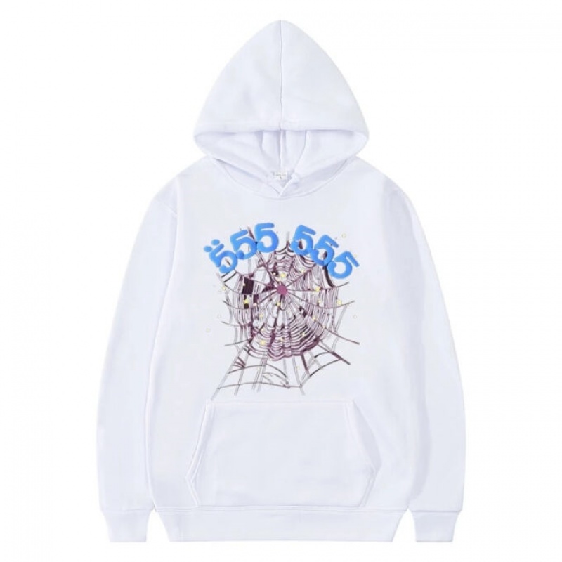 Sudadera con Capucha Sp5der Young Thug 555555 Angel Blancas | JW5206318