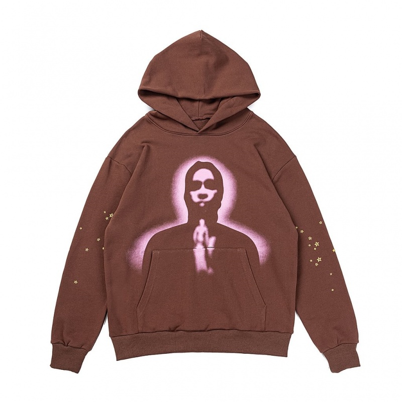 Sudadera con Capucha Sp5der Young Thug Marrones | MK2748539
