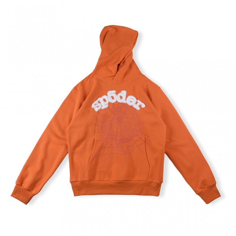 Sudadera con Capucha Sp5der logo Naranjas | YC3946278