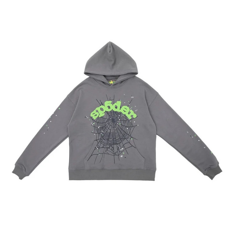Sudadera con Capucha Sp5der logo Verde Menta | EU1607895