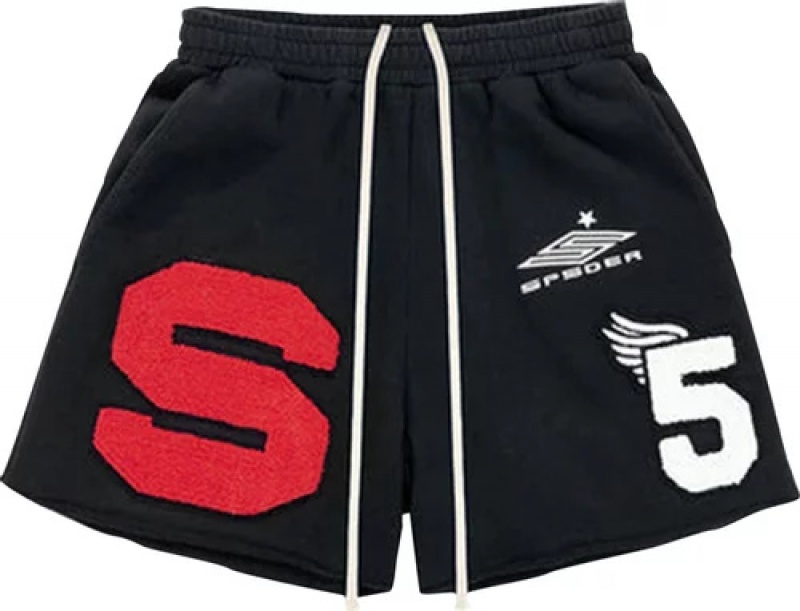 Sweatshort Sp5der Cut Negras | LU6025948