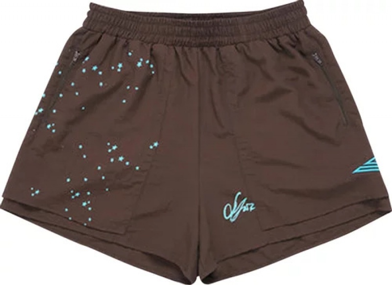 Sweatshort Sp5der Double Layer Chocolate | JO8730962