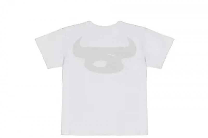 T Shirt Sp5der Anchos Blancas | SN2973605