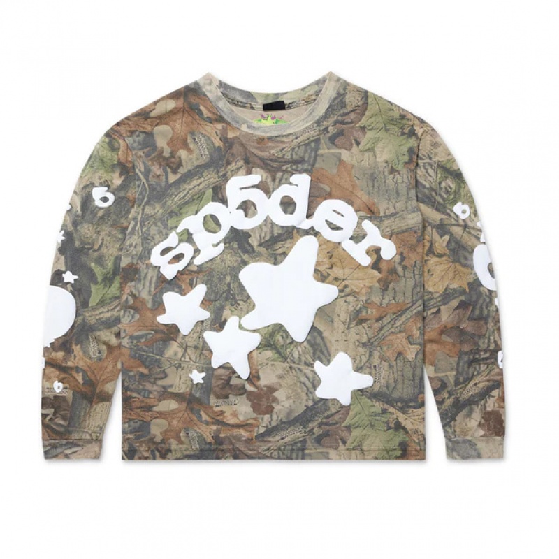 T Shirt Sp5der BELUGA LS Real Tree | TJ8401562
