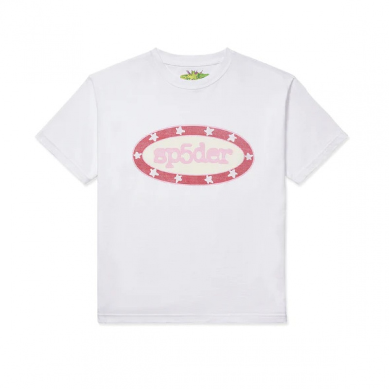 T Shirt Sp5der BUCKLE Blancas | GK5893270