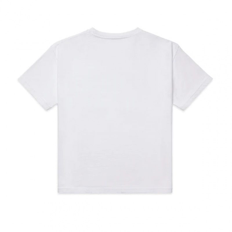 T Shirt Sp5der JUMBO GLOBE Blancas | UC2965817