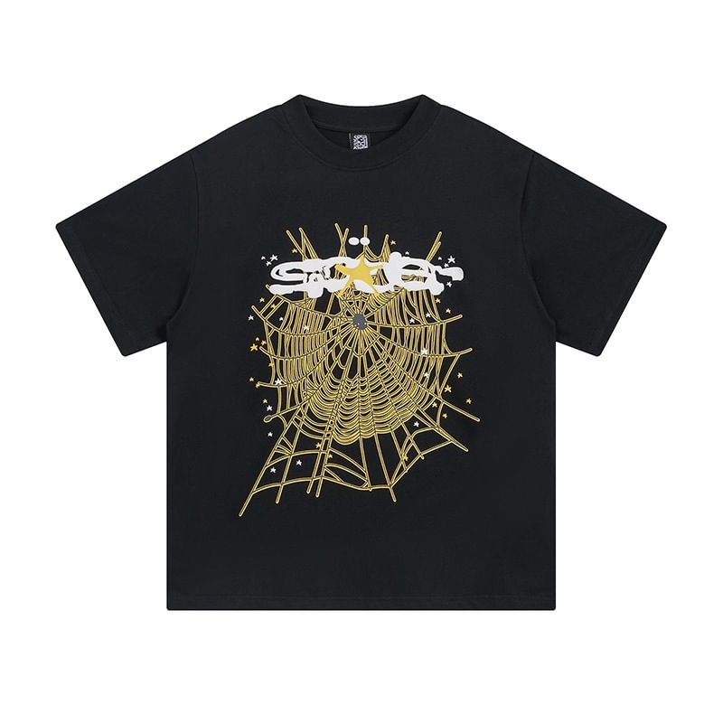 T Shirt Sp5der Sp*er Sign Negras | XB4819276
