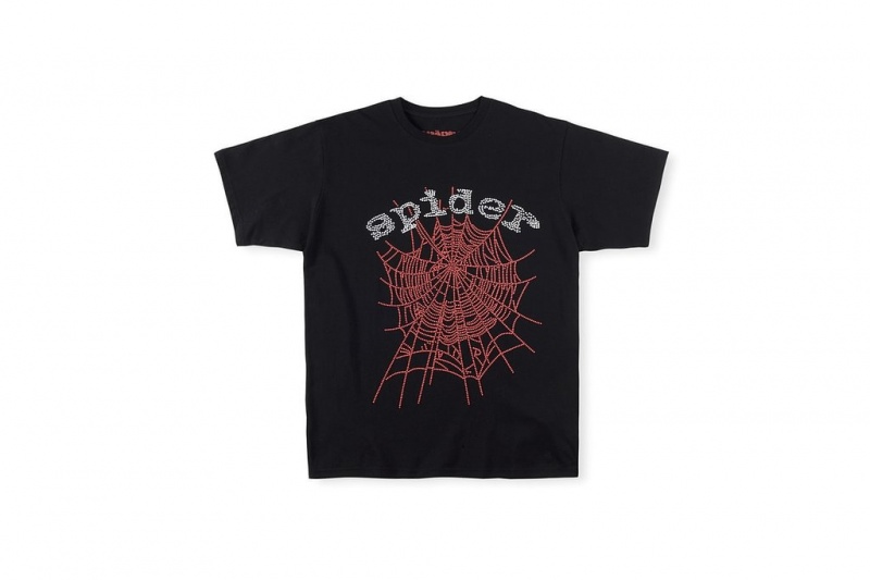 T Shirt Sp5der Spider Young Thug Negras | OP1960532