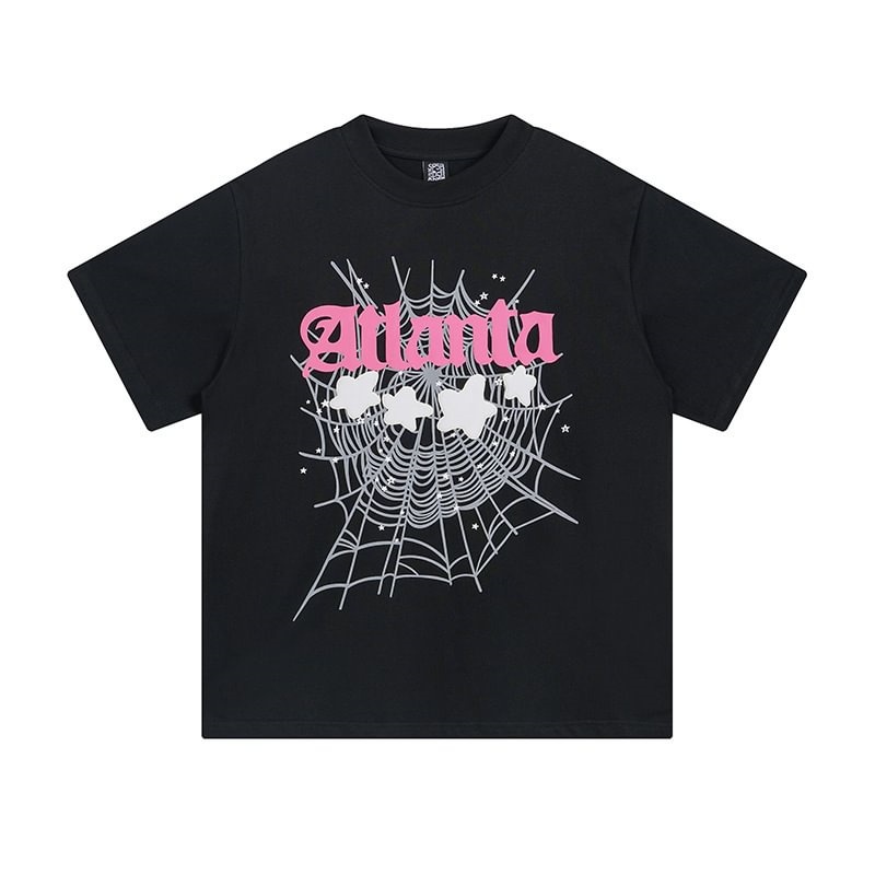 T Shirt Sp5der Young Thug Atlanta Negras | LD6321584