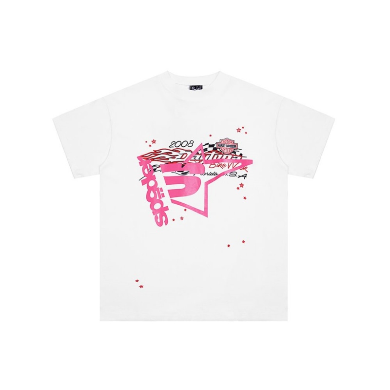 T Shirt Sp5der Young Thug Blancas | AJ6182540