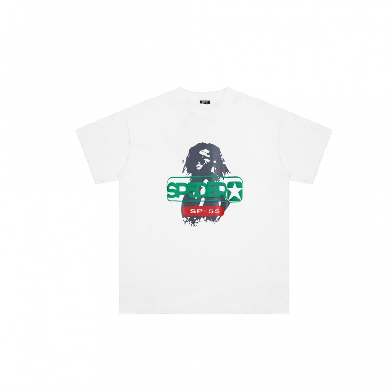 T Shirt Sp5der Young Thug SP-55 Blancas | WZ1427698