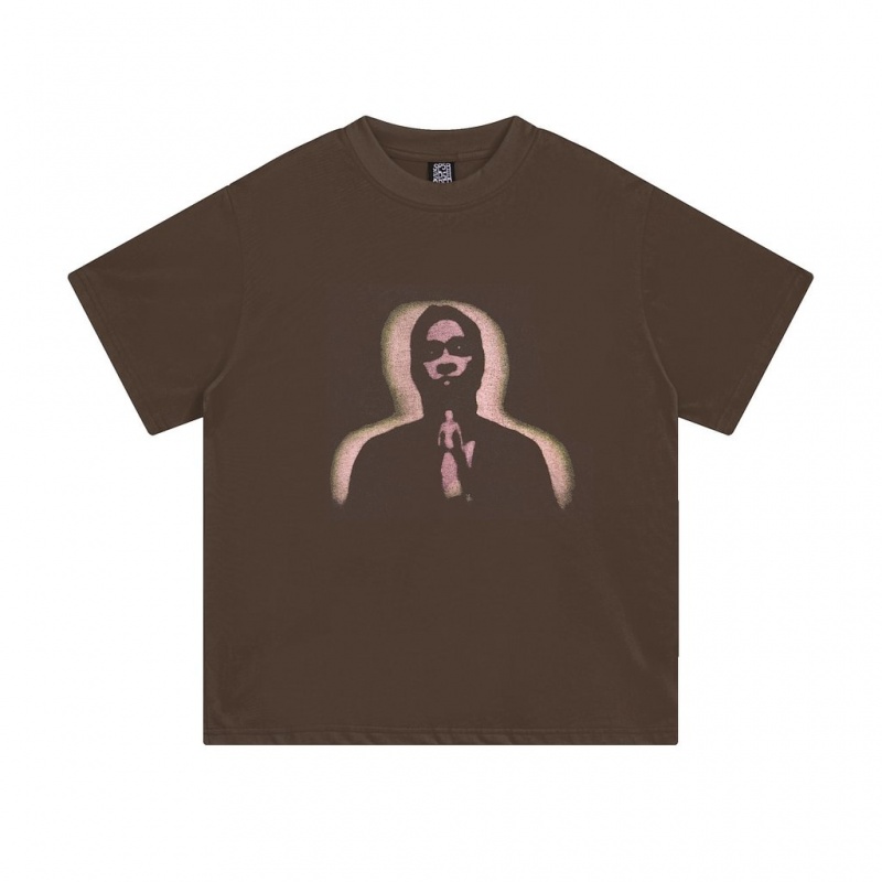 T Shirt Sp5der Young Thug angel Marrones | MR7561320